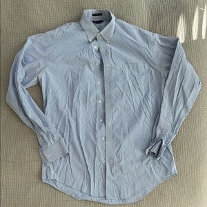 Light Blue Dress Shirt with Long Sleeves and Standard Collar 100% Supima cotton